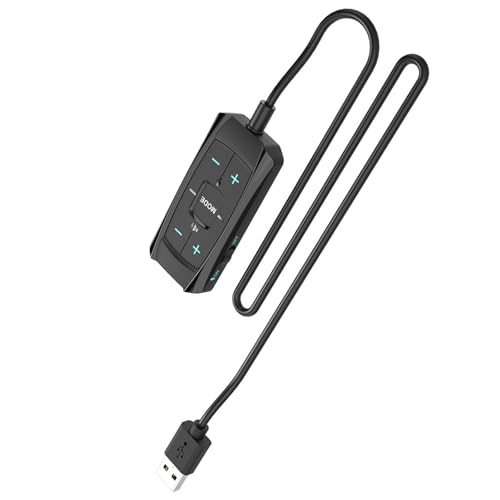 Rebellious USB External Sound Card 7.1 Surround Auditory Adapter Mit Schallsteuerung Für PC Gaming Headsets Long Cable von Rebellious