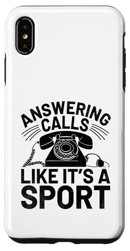 Answering Calls Like It's A Sport Receptionist Reception Hülle für iPhone XS Max von Receptionist Clerk Gift Profession Sayings