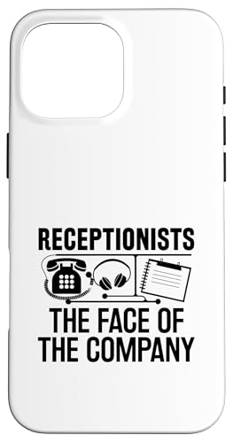 Rezeptionisten Das Gesicht der Empfangssekretärin des Unternehmens Hülle für iPhone 16 Pro Max von Receptionist Clerk Gift Profession Sayings