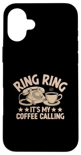 Ring "It's My Coffee Calling Receptionist Receptionist" Hülle für iPhone 16 Plus von Receptionist Clerk Gift Profession Sayings