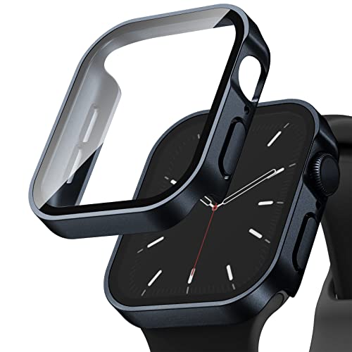 Recoppa 2 Stück Apple Watch Schutzhülle 40mm, wasserdichte Rechtwinklige Hülle mit Displayschutz aus Glas für Apple Watch Series 6/SE/5/4, Mitternacht*2 Recoppa 2 Stück Apple Watch Schutzhülle 40mm, wasserdichte Rechtwinklige Hülle mit Displayschutz aus Glas für Apple Watch Series 6/SE/5/4, Mitternacht*2 von Recoppa