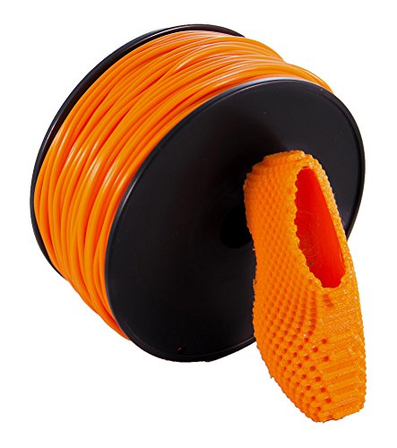 Original FILAFLEX 82A Elastisches Filament mit 82A Härtegrad Shore, das meistverkaufte Star-Filaflex Serie und das beliebteste flexible Filaflex für 3D-Drucker (1,75 mm 250 g, Orange) von Recreus