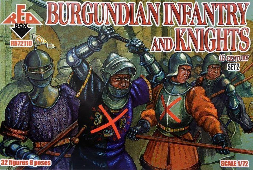 Burgundian infantry a.knights,15th century - Set 2 von Red Box