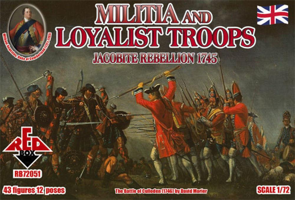 Militia+Loyalist Troops 1745,Jacobite R. von Red Box
