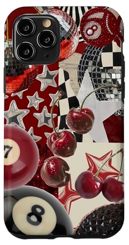 Red Cherry Star Discokugel Retro Y2K Collage Frauen Mädchen Hülle für iPhone 11 Pro Red Cherry Star Discokugel Retro Y2K Collage Frauen Mädchen Hülle für iPhone 11 Pro von Red Cherry Star Disco Ball Retro Y2K