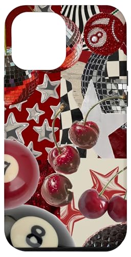 Red Cherry Star Discokugel Retro Y2K Collage Frauen Mädchen Hülle für iPhone 12 Pro Max Red Cherry Star Discokugel Retro Y2K Collage Frauen Mädchen Hülle für iPhone 12 Pro Max von Red Cherry Star Disco Ball Retro Y2K