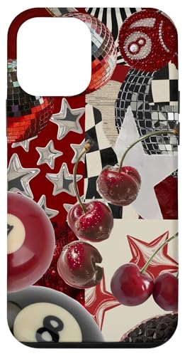 Red Cherry Star Discokugel Retro Y2K Collage Frauen Mädchen Hülle für iPhone 12 mini Red Cherry Star Discokugel Retro Y2K Collage Frauen Mädchen Hülle für iPhone 12 mini von Red Cherry Star Disco Ball Retro Y2K