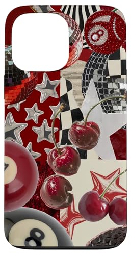 Red Cherry Star Discokugel Retro Y2K Collage Frauen Mädchen Hülle für iPhone 13 Pro Max Red Cherry Star Discokugel Retro Y2K Collage Frauen Mädchen Hülle für iPhone 13 Pro Max von Red Cherry Star Disco Ball Retro Y2K