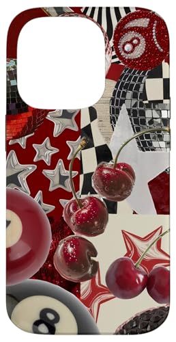 Red Cherry Star Discokugel Retro Y2K Collage Frauen Mädchen Hülle für iPhone 14 Pro Red Cherry Star Discokugel Retro Y2K Collage Frauen Mädchen Hülle für iPhone 14 Pro von Red Cherry Star Disco Ball Retro Y2K