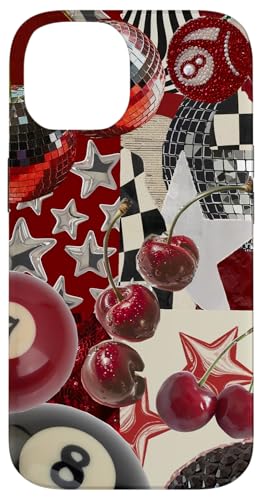 Red Cherry Star Discokugel Retro Y2K Collage Frauen Mädchen Hülle für iPhone 14 Red Cherry Star Discokugel Retro Y2K Collage Frauen Mädchen Hülle für iPhone 14 von Red Cherry Star Disco Ball Retro Y2K