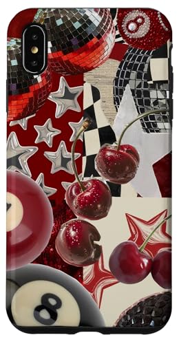 Red Cherry Star Discokugel Retro Y2K Collage Frauen Mädchen Hülle für iPhone XS Max Red Cherry Star Discokugel Retro Y2K Collage Frauen Mädchen Hülle für iPhone XS Max von Red Cherry Star Disco Ball Retro Y2K