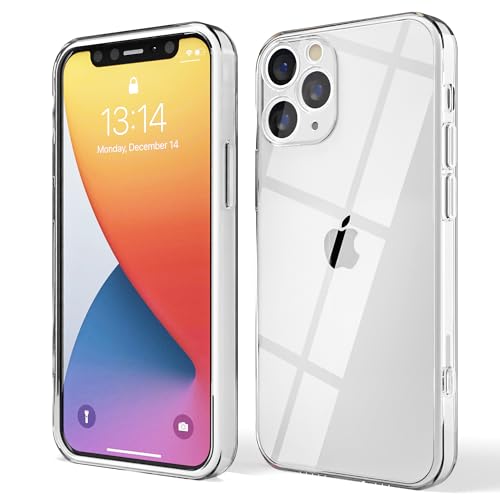 Red Ember Stoßfeste Schutzhülle für iPhone, ultradünn, Flüssigsilikon, Matte Oberfläche, mit weichem, kratzfestem Mikrofaserfutter, iPhone 11 Pro, transparent von Red Ember