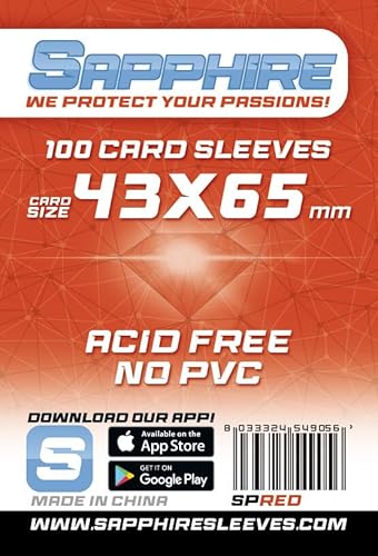 100 Sleeves Sapphire MINI CHIMERA 43 x 66 Schutzhüllen x Brettspiele 100 Sleeves Sapphire MINI CHIMERA 43 x 66 Schutzhüllen x Brettspiele von Red Glove