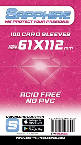 Red Glove - 100 Sapphire Sleeves Fuchsia, 61 x 112 cm Red Glove - 100 Sapphire Sleeves Fuchsia, 61 x 112 cm von Red Glove