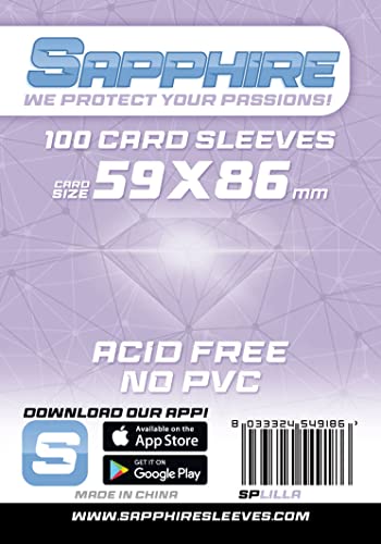 Red Glove - 100 Sapphire Sleeves Lila 59x86 SPLILLA Format Yu-Gi-Oh Red Glove - 100 Sapphire Sleeves Lila 59x86 SPLILLA Format Yu-Gi-Oh von Red Glove