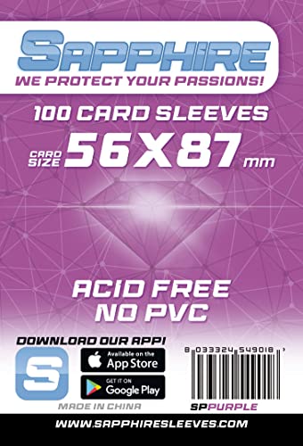 Red Glove - 3 Pack 100 Sapphire Sleeves Purple 56 x 87 SPPURPLE3P Red Glove - 3 Pack 100 Sapphire Sleeves Purple 56 x 87 SPPURPLE3P von Red Glove