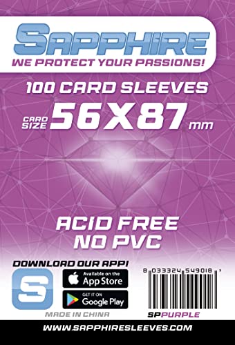 Red Glove - 3 Pack 100 Sapphire Sleeves Purple 56 x 87 SPPURPLE3P von Red Glove