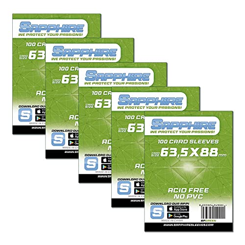 Red Glove - 5 Pack 100 Sapphire Sleeves Green 63,5 x 88 SPGREEN5P von Red Glove