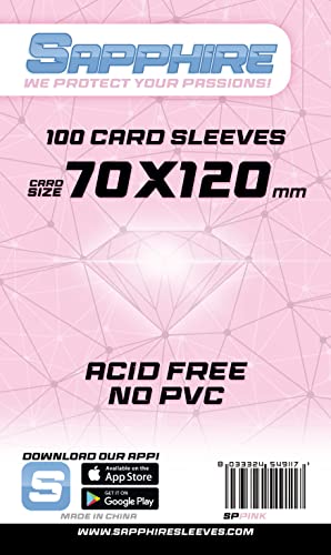 Red Glove Sapphire Card Sleeves Pink, 70 x 120 mm – 100 Stück Red Glove Sapphire Card Sleeves Pink, 70 x 120 mm – 100 Stück von Red Glove