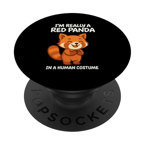 Kawaii, Liebhaber des roten Pandas, entzückendes Wildtier PopSockets Klebender PopGrip von Red Panda Lover Wildlife Animal