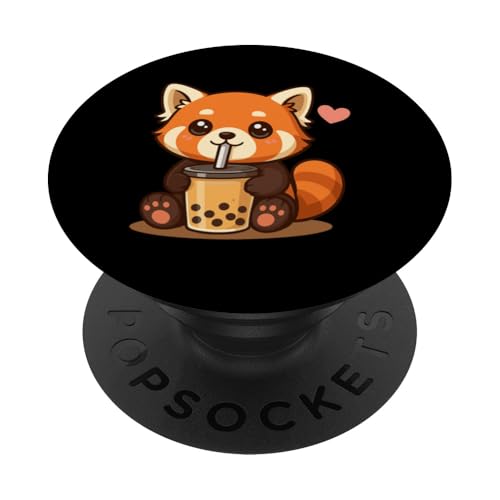 Kawaii, Liebhaber des roten Pandas, entzückendes Wildtier PopSockets Klebender PopGrip von Red Panda Lover Wildlife Animal