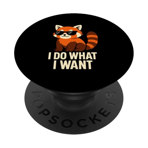 Kawaii, Liebhaber des roten Pandas, entzückendes Wildtier PopSockets Klebender PopGrip von Red Panda Lover Wildlife Animal