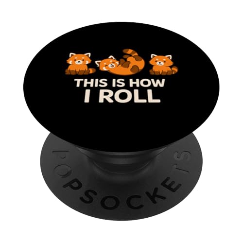 Kawaii, Liebhaber des roten Pandas, entzückendes Wildtier PopSockets Klebender PopGrip von Red Panda Lover Wildlife Animal