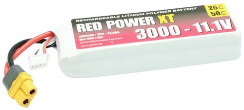 Red Power Modellbau-Akkupack (LiPo) 11.1V 3000 mAh Softcase XT60 von Red Power