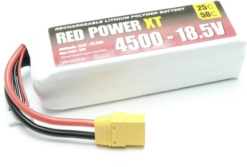 Red Power Modellbau-Akkupack (LiPo) 18.5V 4500 mAh 25 C Softcase XT90 von Red Power