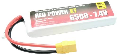 Red Power Modellbau-Akkupack (LiPo) 7.4V 6500 mAh 35 C Softcase XT90 von Red Power