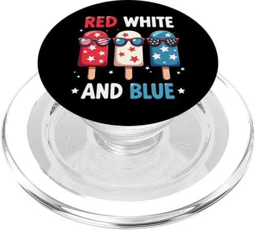 Patriotische amerikanische Flagge, 4. Juli, Rot / Weiß / Blau PopSockets PopGrip für MagSafe Patriotische amerikanische Flagge, 4. Juli, Rot / Weiß / Blau PopSockets PopGrip für MagSafe von Red White Blue Popsicles 4th of July Patriotic tee