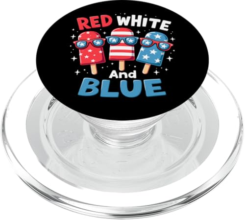 Patriotische amerikanische Flagge, 4. Juli, Rot / Weiß / Blau PopSockets PopGrip für MagSafe Patriotische amerikanische Flagge, 4. Juli, Rot / Weiß / Blau PopSockets PopGrip für MagSafe von Red White Blue Popsicles 4th of July Patriotic tee