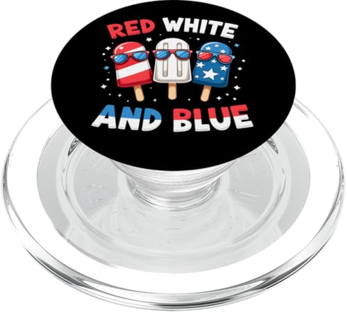 Patriotische amerikanische Flagge, 4. Juli, Rot / Weiß / Blau PopSockets PopGrip für MagSafe Patriotische amerikanische Flagge, 4. Juli, Rot / Weiß / Blau PopSockets PopGrip für MagSafe von Red White Blue Popsicles 4th of July Patriotic tee