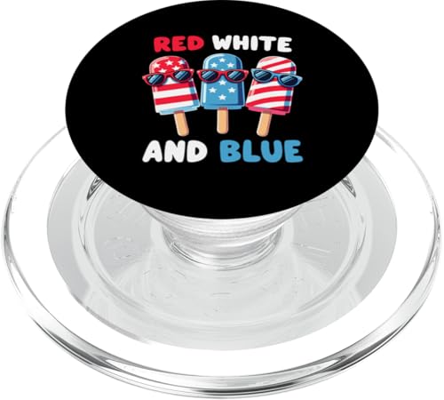Patriotische amerikanische Flagge, 4. Juli, Rot / Weiß / Blau PopSockets PopGrip für MagSafe Patriotische amerikanische Flagge, 4. Juli, Rot / Weiß / Blau PopSockets PopGrip für MagSafe von Red White Blue Popsicles 4th of July Patriotic tee