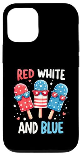 Patriotische amerikanische Flagge, Rot, Weiß, Blau, Eis am Stiel, 4. Juli Hülle für iPhone 12/12 Pro Patriotische amerikanische Flagge, Rot, Weiß, Blau, Eis am Stiel, 4. Juli Hülle für iPhone 12/12 Pro von Red White Blue Popsicles 4th of July Patriotic tee