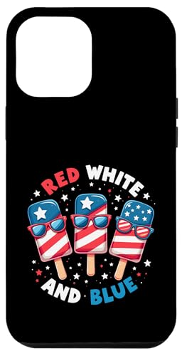 Patriotische amerikanische Flagge, Rot, Weiß, Blau, Eis am Stiel, 4. Juli Hülle für iPhone 12 Pro Max Patriotische amerikanische Flagge, Rot, Weiß, Blau, Eis am Stiel, 4. Juli Hülle für iPhone 12 Pro Max von Red White Blue Popsicles 4th of July Patriotic tee
