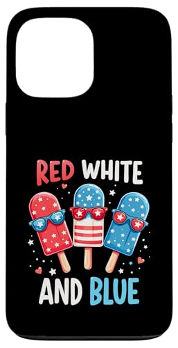 Patriotische amerikanische Flagge, Rot, Weiß, Blau, Eis am Stiel, 4. Juli Hülle für iPhone 13 Pro Max von Red White Blue Popsicles 4th of July Patriotic tee