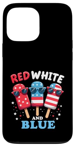 Patriotische amerikanische Flagge, Rot, Weiß, Blau, Eis am Stiel, 4. Juli Hülle für iPhone 13 Pro Max Patriotische amerikanische Flagge, Rot, Weiß, Blau, Eis am Stiel, 4. Juli Hülle für iPhone 13 Pro Max von Red White Blue Popsicles 4th of July Patriotic tee