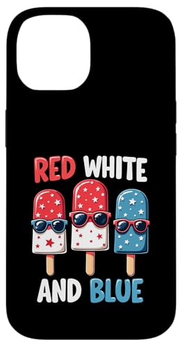 Patriotische amerikanische Flagge, Rot, Weiß, Blau, Eis am Stiel, 4. Juli Hülle für iPhone 14 Patriotische amerikanische Flagge, Rot, Weiß, Blau, Eis am Stiel, 4. Juli Hülle für iPhone 14 von Red White Blue Popsicles 4th of July Patriotic tee