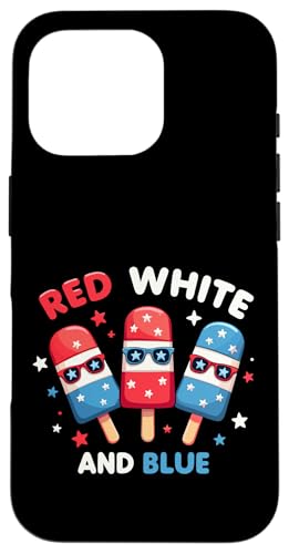 Patriotische amerikanische Flagge, Rot, Weiß, Blau, Eis am Stiel, 4. Juli Hülle für iPhone 16 Pro Patriotische amerikanische Flagge, Rot, Weiß, Blau, Eis am Stiel, 4. Juli Hülle für iPhone 16 Pro von Red White Blue Popsicles 4th of July Patriotic tee