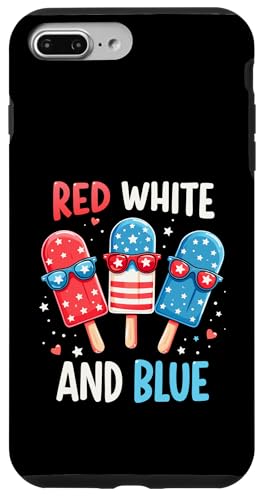 Patriotische amerikanische Flagge, Rot, Weiß, Blau, Eis am Stiel, 4. Juli Hülle für iPhone 7 Plus/8 Plus Patriotische amerikanische Flagge, Rot, Weiß, Blau, Eis am Stiel, 4. Juli Hülle für iPhone 7 Plus/8 Plus von Red White Blue Popsicles 4th of July Patriotic tee