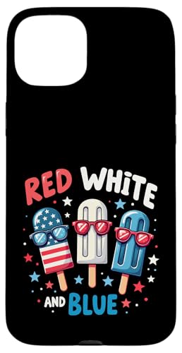 Rot Weiß Blau 4. Juli Eis am Stiel Amerikanische Flagge Patriotisch Hülle für iPhone 15 Plus Rot Weiß Blau 4. Juli Eis am Stiel Amerikanische Flagge Patriotisch Hülle für iPhone 15 Plus von Red White Blue Popsicles 4th of July Patriotic tee