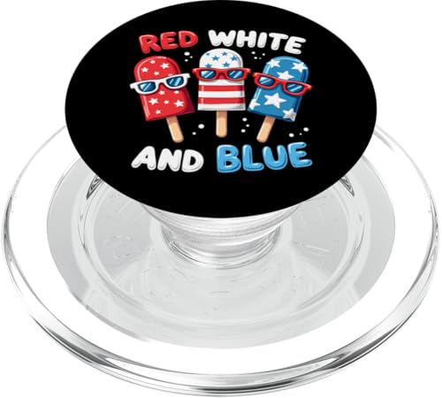 Rot Weiß Blau Amerikanische Flagge Popsicle 4. Juli Patriotisch PopSockets PopGrip für MagSafe Rot Weiß Blau Amerikanische Flagge Popsicle 4. Juli Patriotisch PopSockets PopGrip für MagSafe von Red White Blue Popsicles 4th of July Patriotic tee