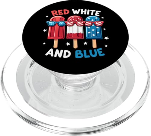 Rot Weiß Blau Amerikanische Flagge Popsicle 4. Juli Patriotisch PopSockets PopGrip für MagSafe Rot Weiß Blau Amerikanische Flagge Popsicle 4. Juli Patriotisch PopSockets PopGrip für MagSafe von Red White Blue Popsicles 4th of July Patriotic tee
