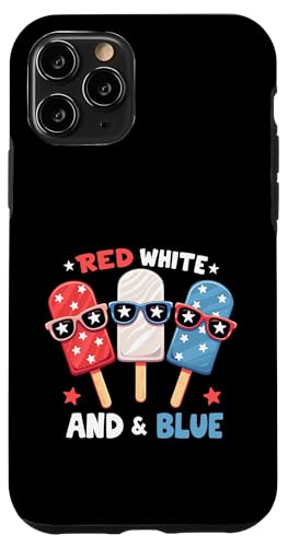 Rot Weiß Blau Eis am Stiel 4. Juli Patriotische USA-Flagge Jungen Herren Hülle für iPhone 11 Pro von Red White Blue Popsicles 4th of July Patriotic tee