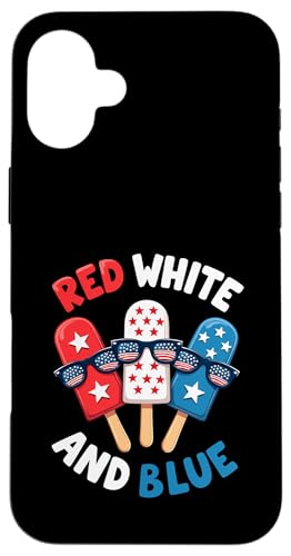 Rot Weiß Blau Eis am Stiel 4. Juli Patriotische USA-Flagge Jungen Herren Hülle für iPhone 16 Plus Rot Weiß Blau Eis am Stiel 4. Juli Patriotische USA-Flagge Jungen Herren Hülle für iPhone 16 Plus von Red White Blue Popsicles 4th of July Patriotic tee