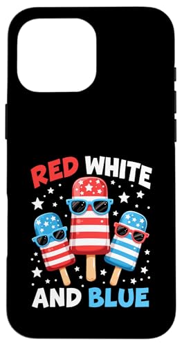 Rot Weiß Blau Eis am Stiel 4. Juli Patriotische USA-Flagge Jungen Herren Hülle für iPhone 16 Pro Max Rot Weiß Blau Eis am Stiel 4. Juli Patriotische USA-Flagge Jungen Herren Hülle für iPhone 16 Pro Max von Red White Blue Popsicles 4th of July Patriotic tee