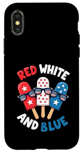 Rot Weiß Blau Eis am Stiel 4. Juli Patriotische USA-Flagge Jungen Herren Hülle für iPhone X/XS Rot Weiß Blau Eis am Stiel 4. Juli Patriotische USA-Flagge Jungen Herren Hülle für iPhone X/XS von Red White Blue Popsicles 4th of July Patriotic tee