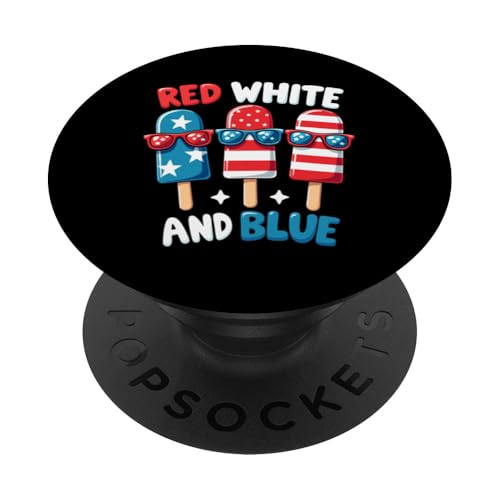 Rot Weiß Blau Eis am Stiel 4. Juli Patriotische USA-Flagge Jungen PopSockets Klebender PopGrip Rot Weiß Blau Eis am Stiel 4. Juli Patriotische USA-Flagge Jungen PopSockets Klebender PopGrip von Red White Blue Popsicles 4th of July Patriotic tee