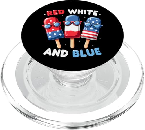 Rot Weiß Blau Eis am Stiel 4. Juli Patriotische USA-Flagge Jungen PopSockets PopGrip für MagSafe Rot Weiß Blau Eis am Stiel 4. Juli Patriotische USA-Flagge Jungen PopSockets PopGrip für MagSafe von Red White Blue Popsicles 4th of July Patriotic tee